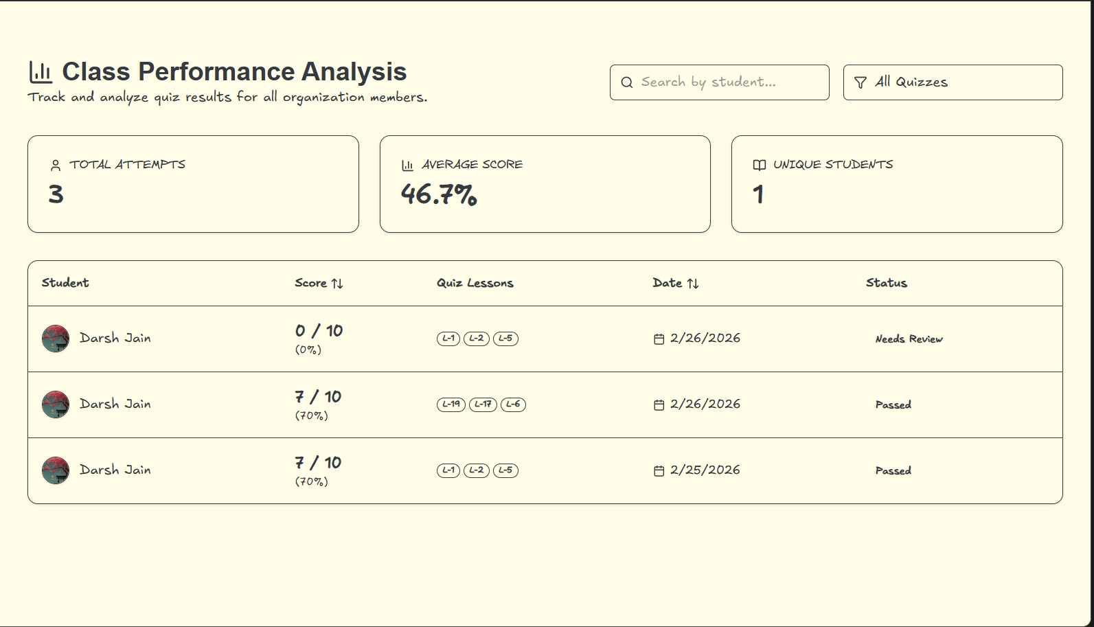 Webpage generation screenshot